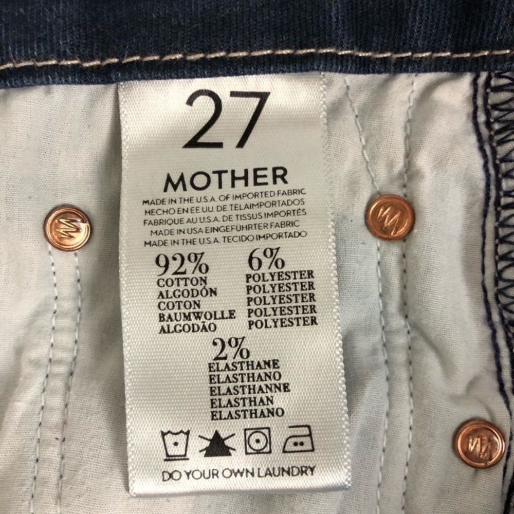 MOTHER High Waisted Looker in Gift Wrapped Size 25 - Picture 4 of 7